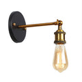 Siopsrl| Metal straight arm wall lighting fixture factory 1 bulb dining room wall lamp in black and brass