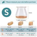siopsrl | Clear Silicone Chair Leg Caps with Integrated Felt Pads