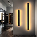 Siopsrl| Modern LED Wall Light in Black Acrylic