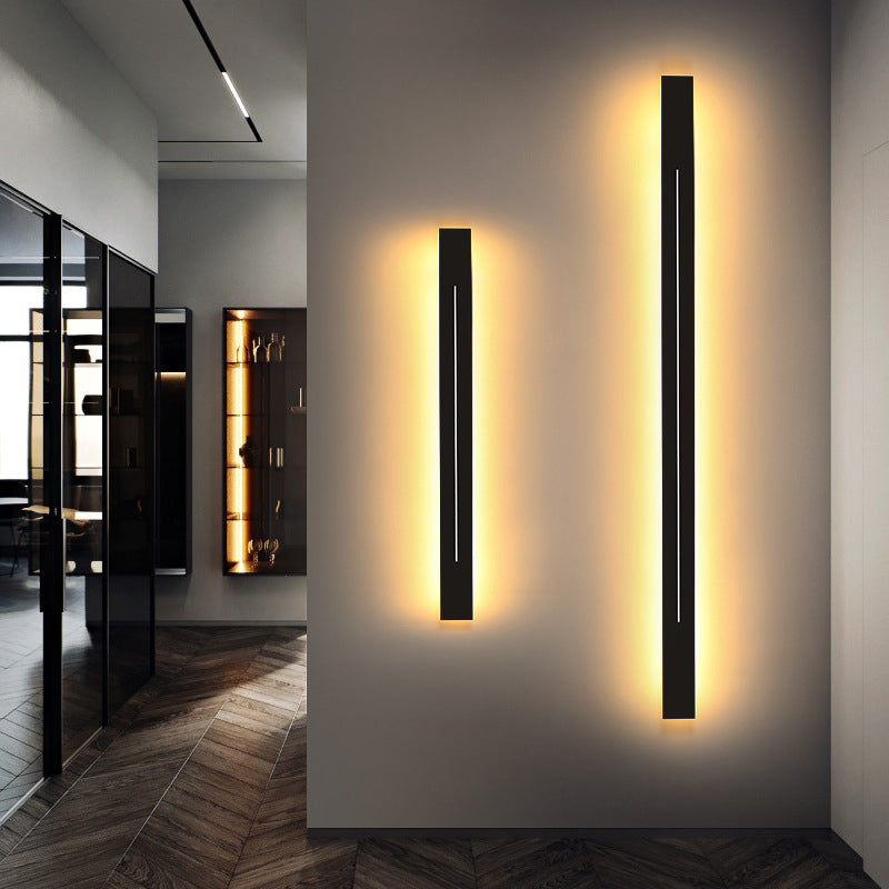 Siopsrl| Modern LED Wall Light in Black Acrylic