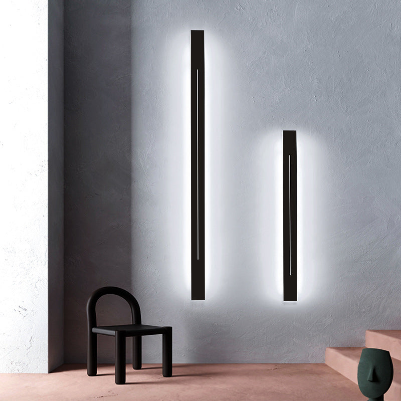 Siopsrl| Modern LED Wall Light in Black Acrylic