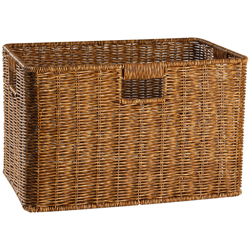 Handcrafted Rectangular Wicker Storage Bin Siopsrl