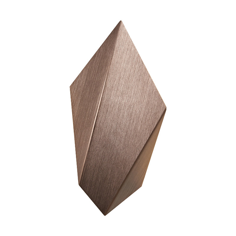 Siopsrl| Metallic geometric wall-mounted light postmodern 1 light black/gray/white wall lamp fixture