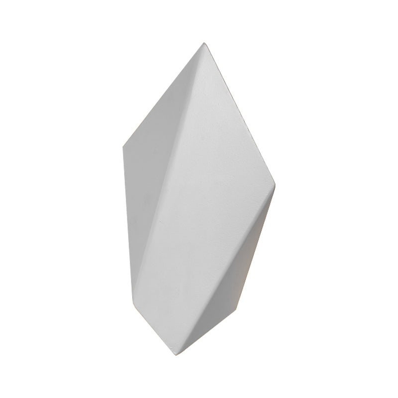 Siopsrl| Metallic geometric wall-mounted light postmodern 1 light black/gray/white wall lamp fixture