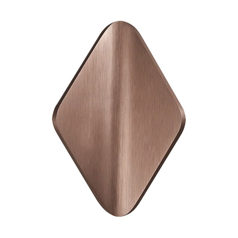 Siopsrl| Concave Rhombus Metal Wall Light Modern LED Black/Gold/Coffee Wall Light Light for Living Room