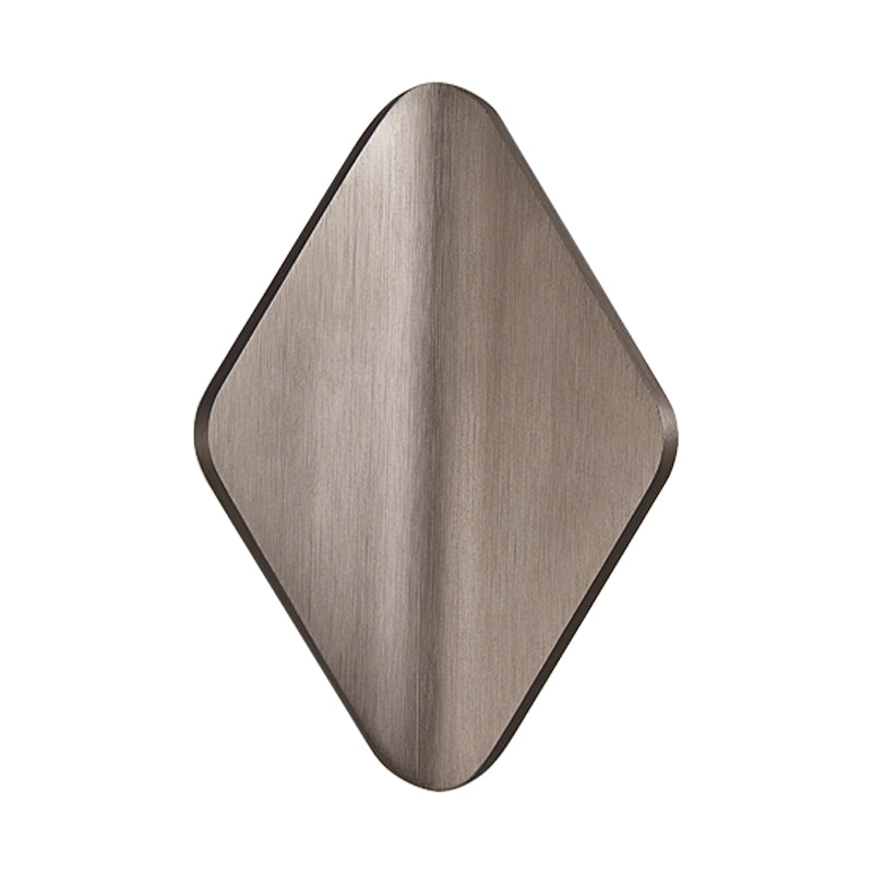 Siopsrl| Concave Rhombus Metal Wall Light Modern LED Black/Gold/Coffee Wall Light Light for Living Room