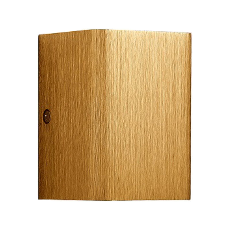 Siopsrl| Cubist Metal Up and Down Wall Lamp Contemporary Bronze/Gold/White LED Wall Light for Living Room