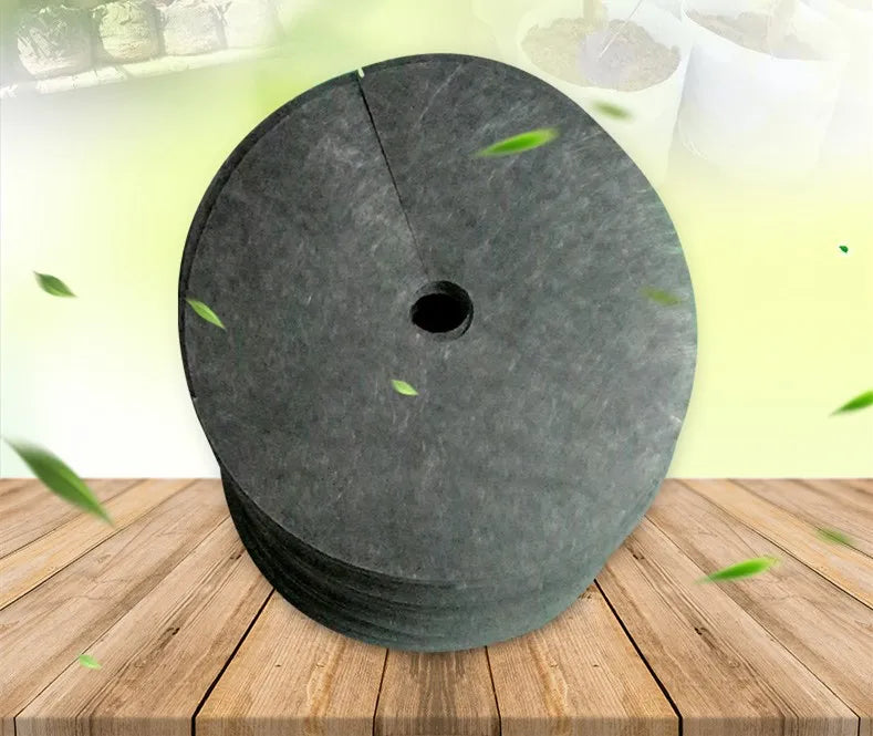 Siopsrl| Weed fleece tree disk – Breathable root protection mat for garden and plants