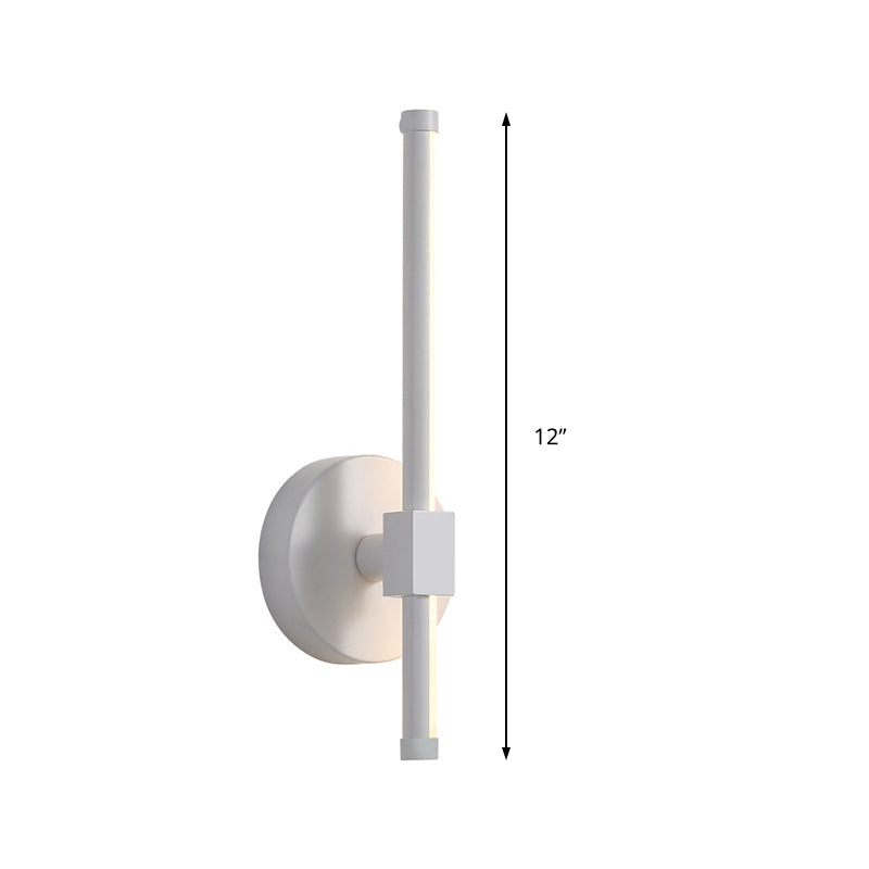 Siopsrl| Acrylic Wall Light Bar Simple LED Black/White Wall Mounted Lamp with Rotatable Design in Warm/White Light