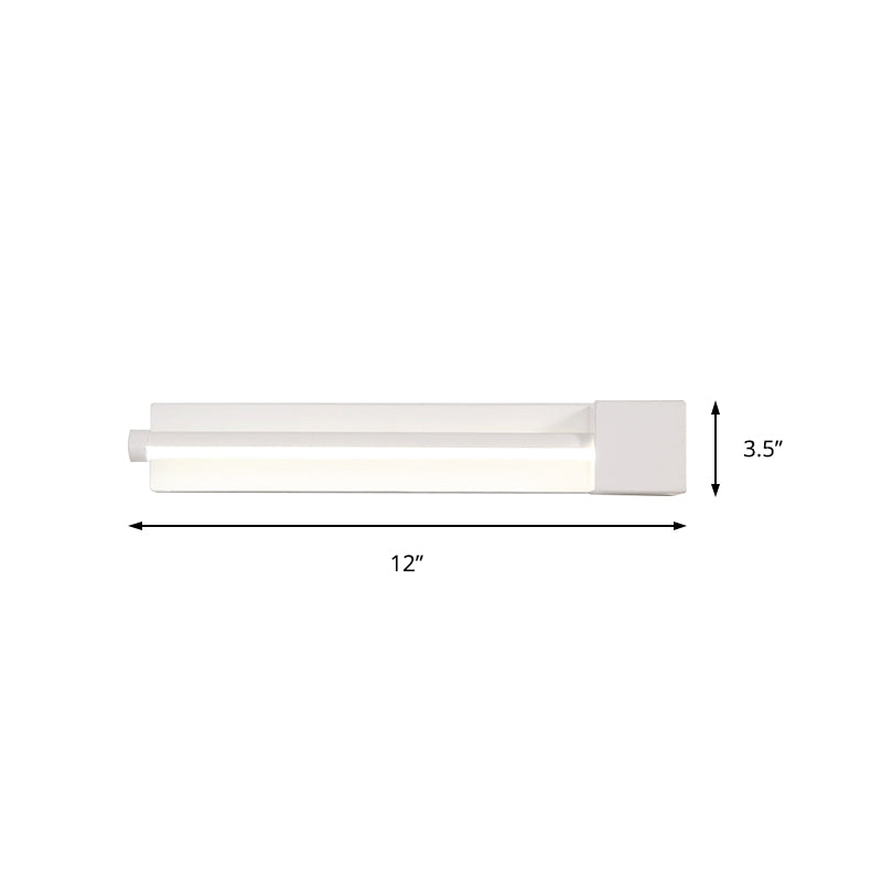 Siopsrl| Adjustable acrylic-colored linear wall lamp Simplicity LED Black/White Wall-mounted light, Warm/White light