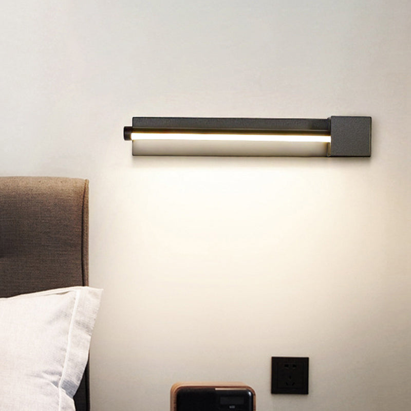 Siopsrl| Adjustable acrylic-colored linear wall lamp Simplicity LED Black/White Wall-mounted light, Warm/White light