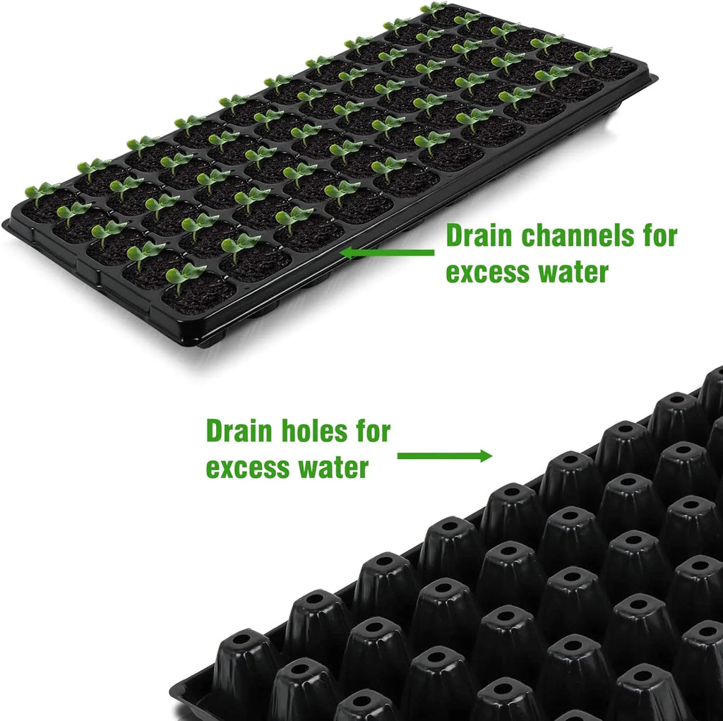 Siopsrl| Rectangular Plant Bowl – Seedling Tray for Efficient Germination and Growth of Seedlings