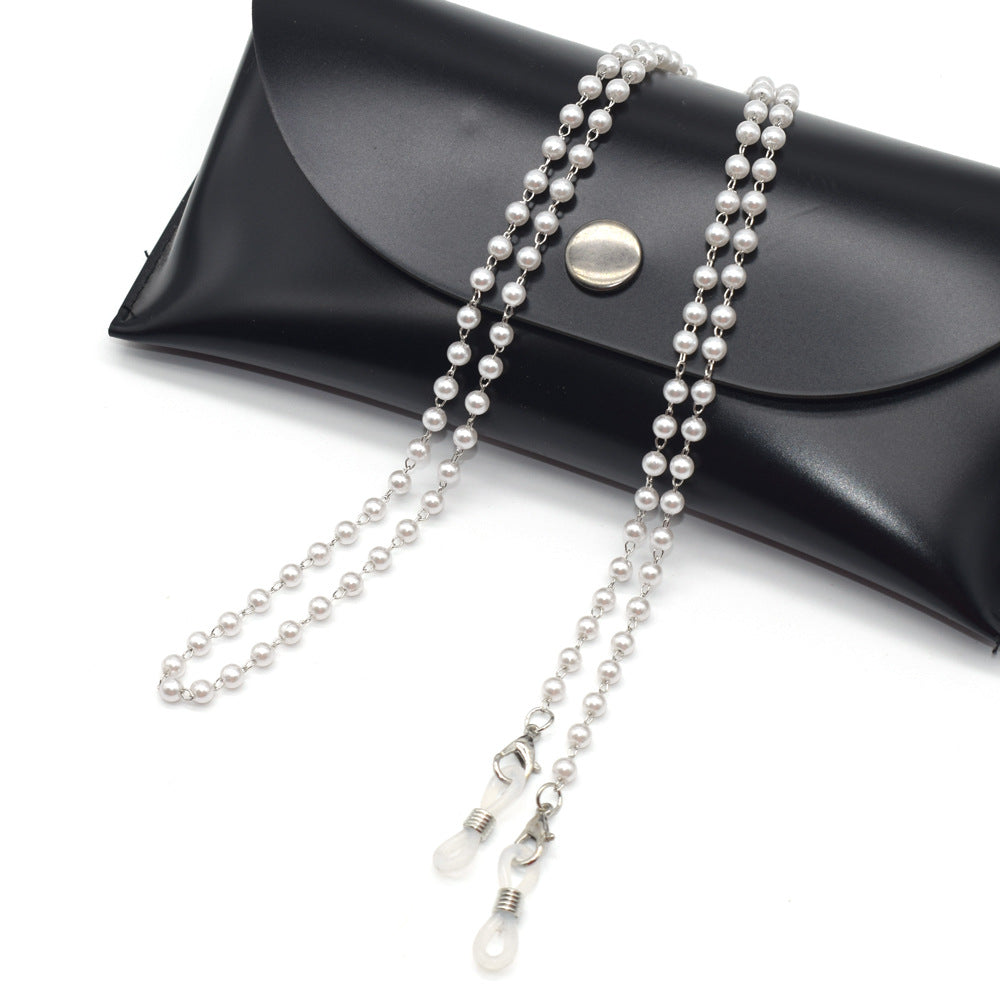 Siopsrl | Elegant Double-Strand Pearl Eyewear Chain Siopsrl