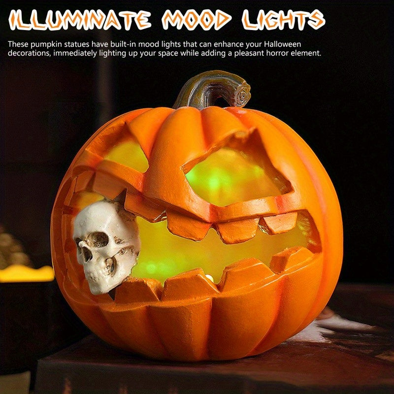 Siopsrl| Spooky Realistic Jack O'Lantern Halloween Decoration | Skull Prop