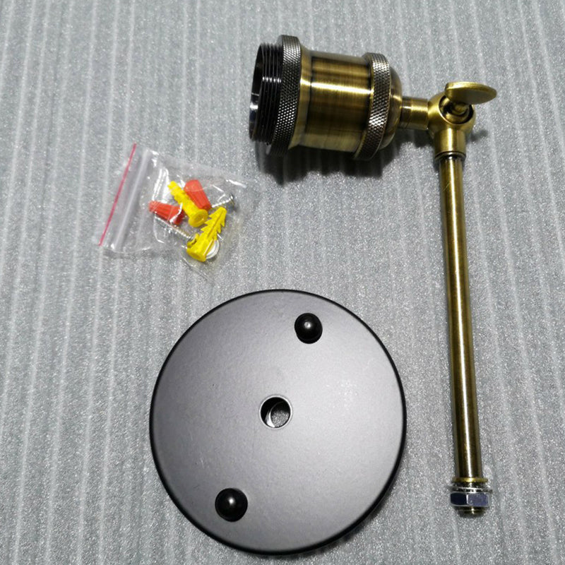 Siopsrl| Exposed Bulb Design Metal Wall Lamp Factory 1 Head Dining Room Wall Light with Swivel Joint