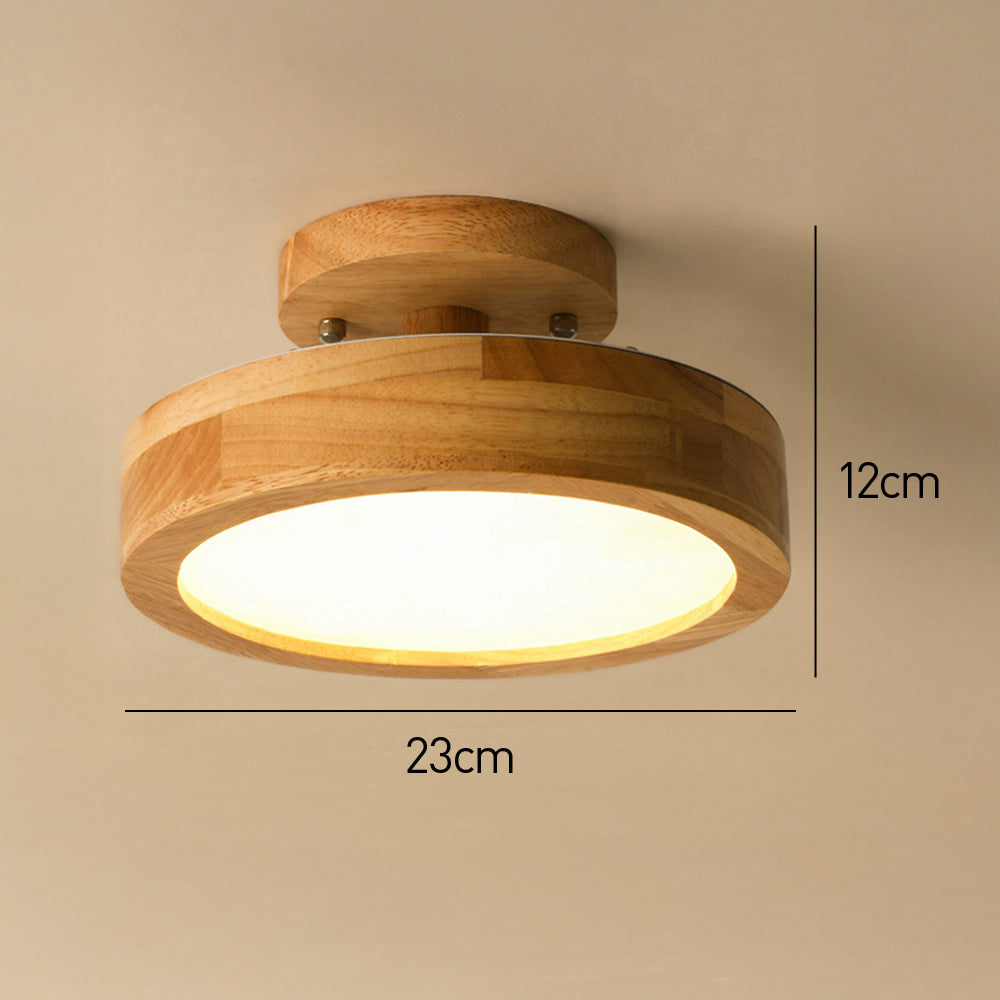Siopsrl| Ceiling Light Wooden LED Flush Mount Fixture
