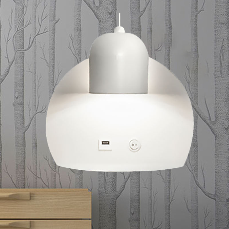 Siopsrl| Supporter Design Metal Wall Light 1 Light Modern Simple Wall Lamp for Study
