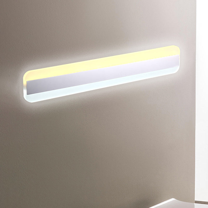 Siopsrl| 31.5"/39"/47" Width linear makeup mirror light modern acrylic LED bathroom light above the mirror with reflector