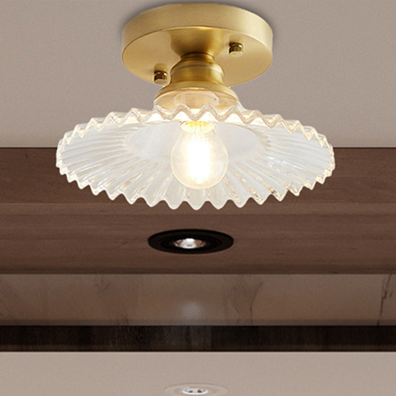 Siopsrl| Ceiling Light Vintage Glass Flushmount Fixture