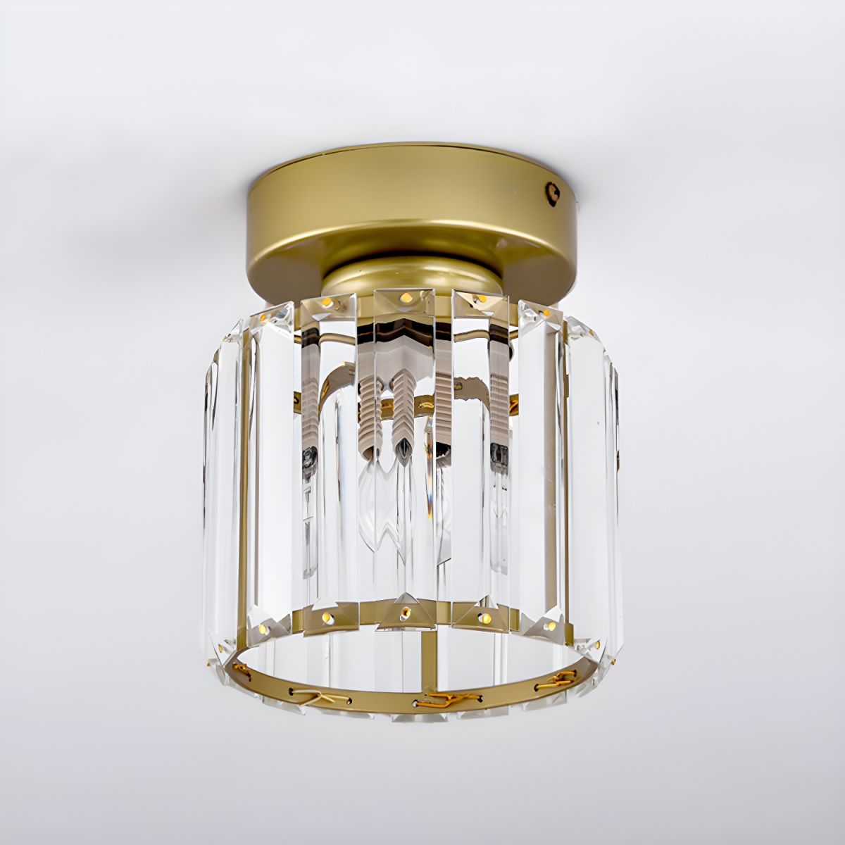 Siopsrl| Ceiling Light Crystal Flush Mount Modern Fixture