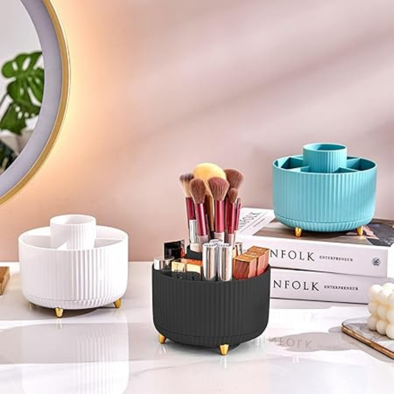 Siopsrl| Makeup Organiser | 360° Rotating Storage Rack for Vanity