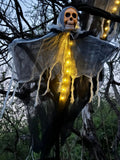 Siopsrl| Glowing Halloween Skeleton Hanging Decoration