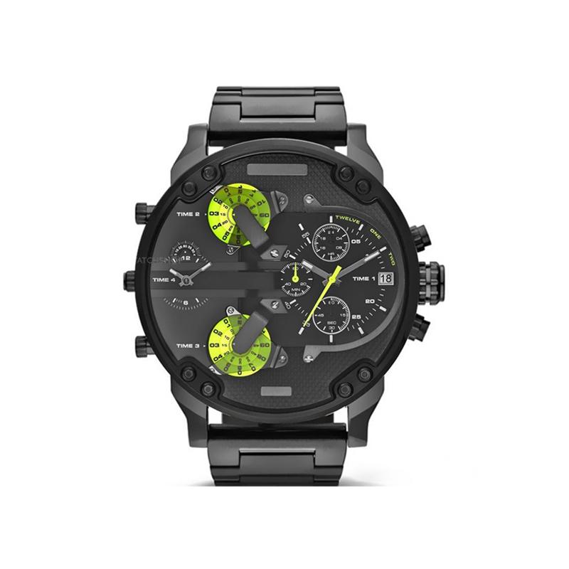 Stainless Steel Chronograph Quartz Watch with 10 m Water Resistance