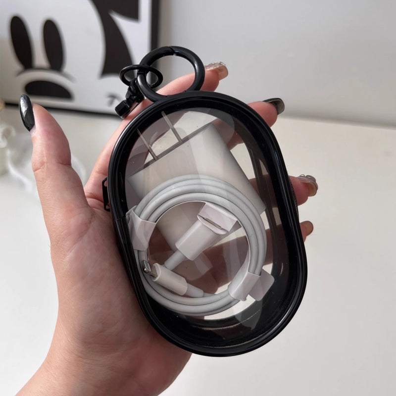 Siopsrl| PVC waterproof transparent cable storage bag