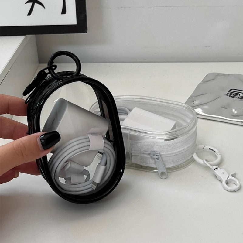 Siopsrl| PVC waterproof transparent cable storage bag