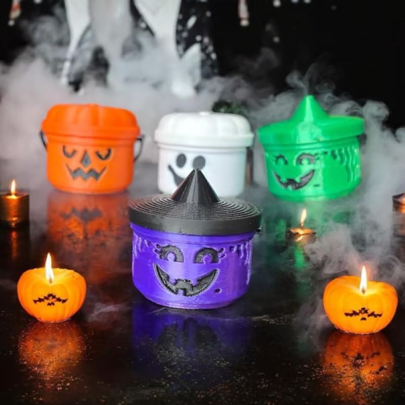 Siopsrl| Spooky Mini Boo Bucket Figurines