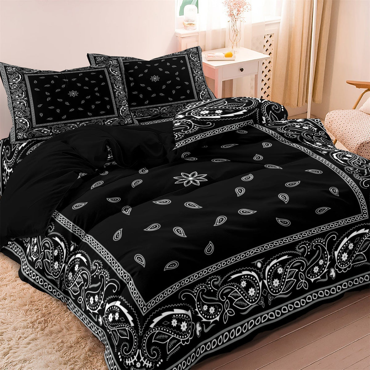 Siopsrl| PaisleyAura - Floral Mandala Bedding Set