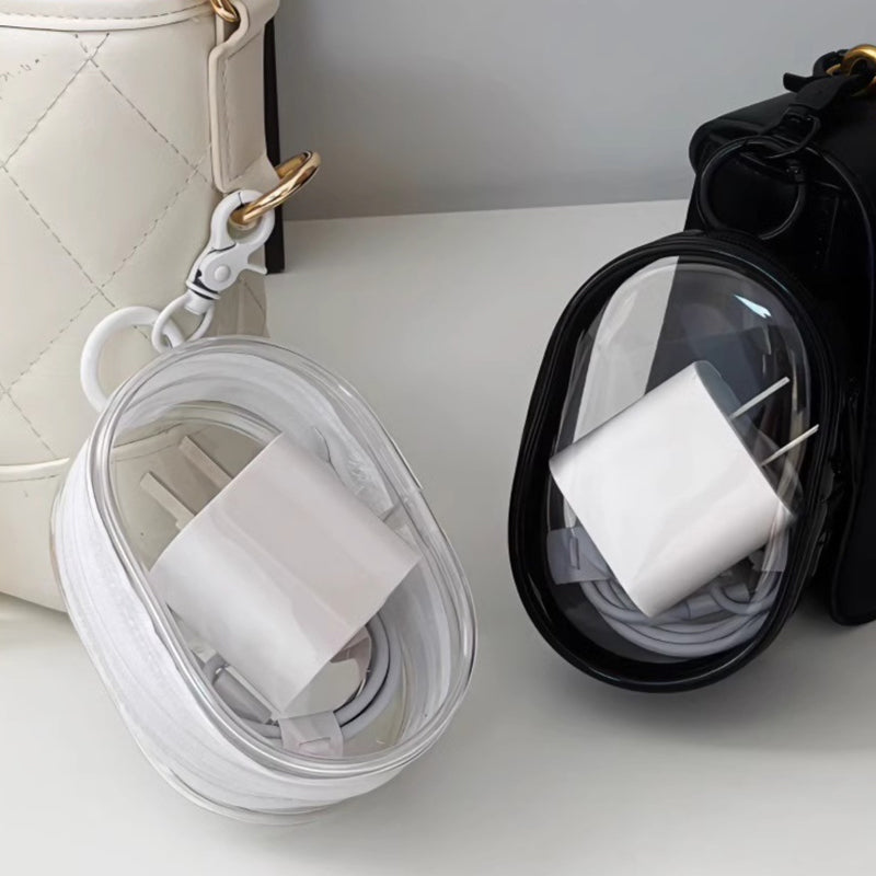 Siopsrl| PVC waterproof transparent cable storage bag