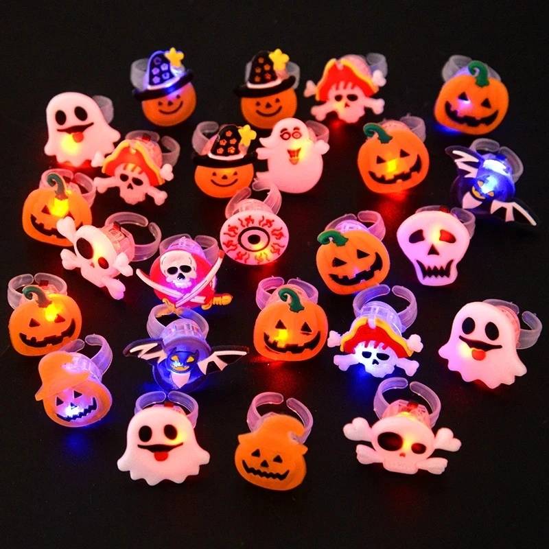 Siopsrl| Luminous Halloween Rings & Brooches
