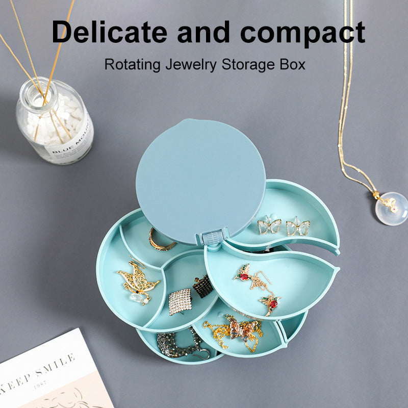 4 Layers Rotatable Jewelry Storage Box | Siopsrl