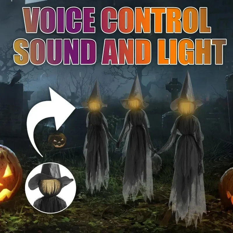 Siopsrl| Glowing Hand-Holding Halloween Witch Decor