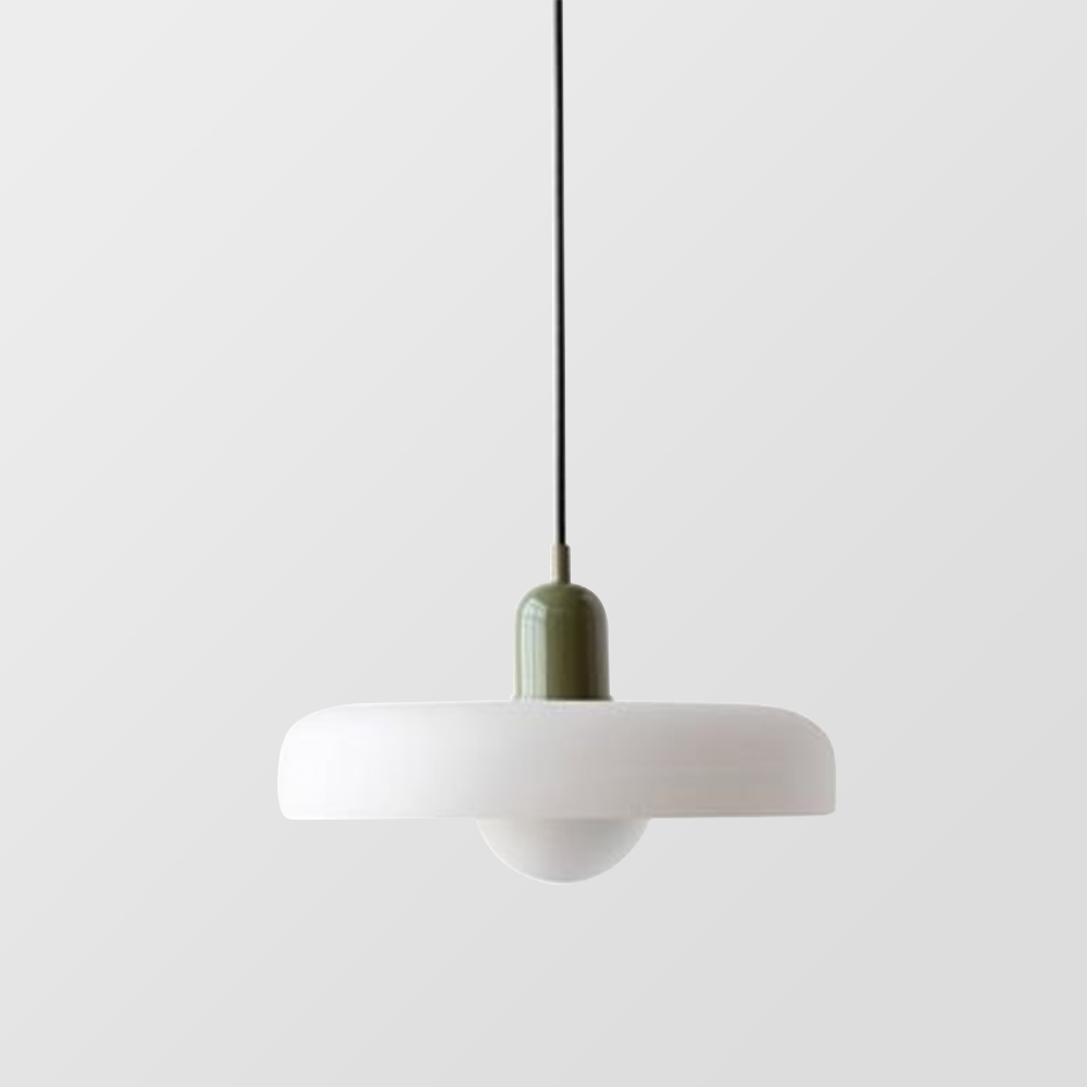 Siopsrl| Coloured Glass Pendant Light – Elegant Bauhaus-Style Hanging Lamp for Living Room & Dining Area