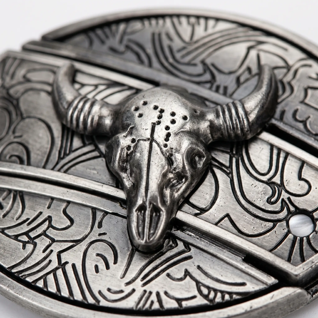 Siopsrl| Metal Oval Cowboys Belt Buckle