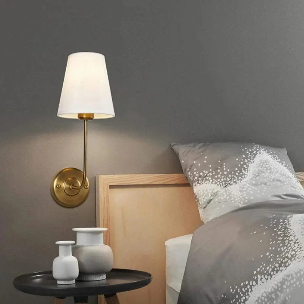 Siopsrl| LoomGlow – Modern Wall Lamp Featuring Woven Metal and Soft Fabric