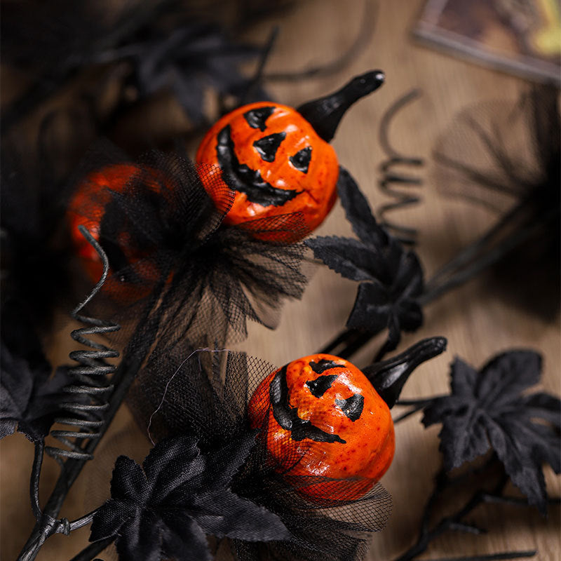 Siopsrl| Halloween Decoration – Black Pumpkin Branch Ornament
