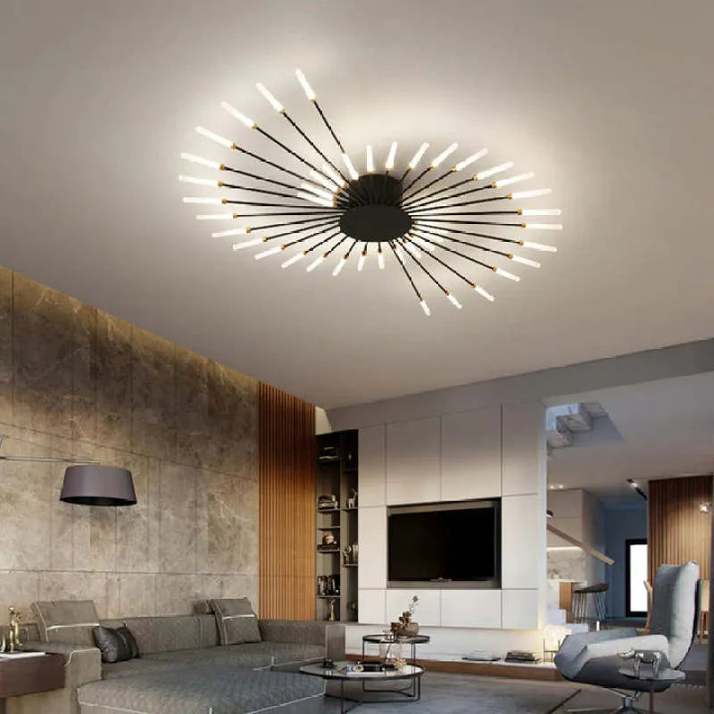 Siopsrl| Ceiling light modern metal LED chandelier