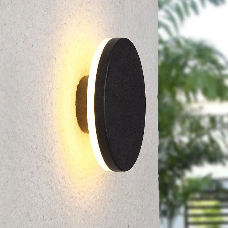 Siopsrl| Wall Light Modern Black Outdoor LED Lamp