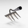 Siopsrl| Steel Garden Rake with Durable Steel Tines for Lawn Care and Yard Maintenance