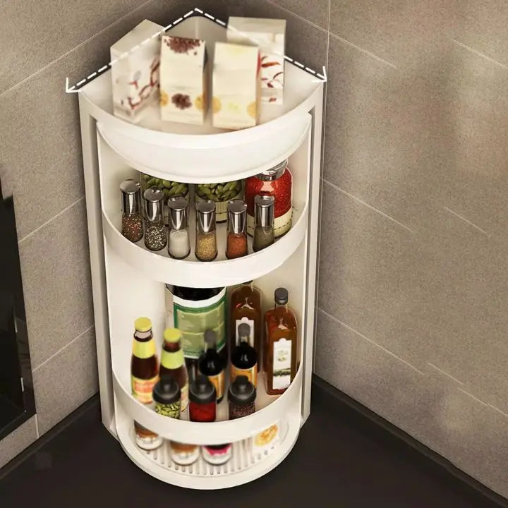 Siopsrl| 3 layers - Multifunctional 360° corner shelf organizer