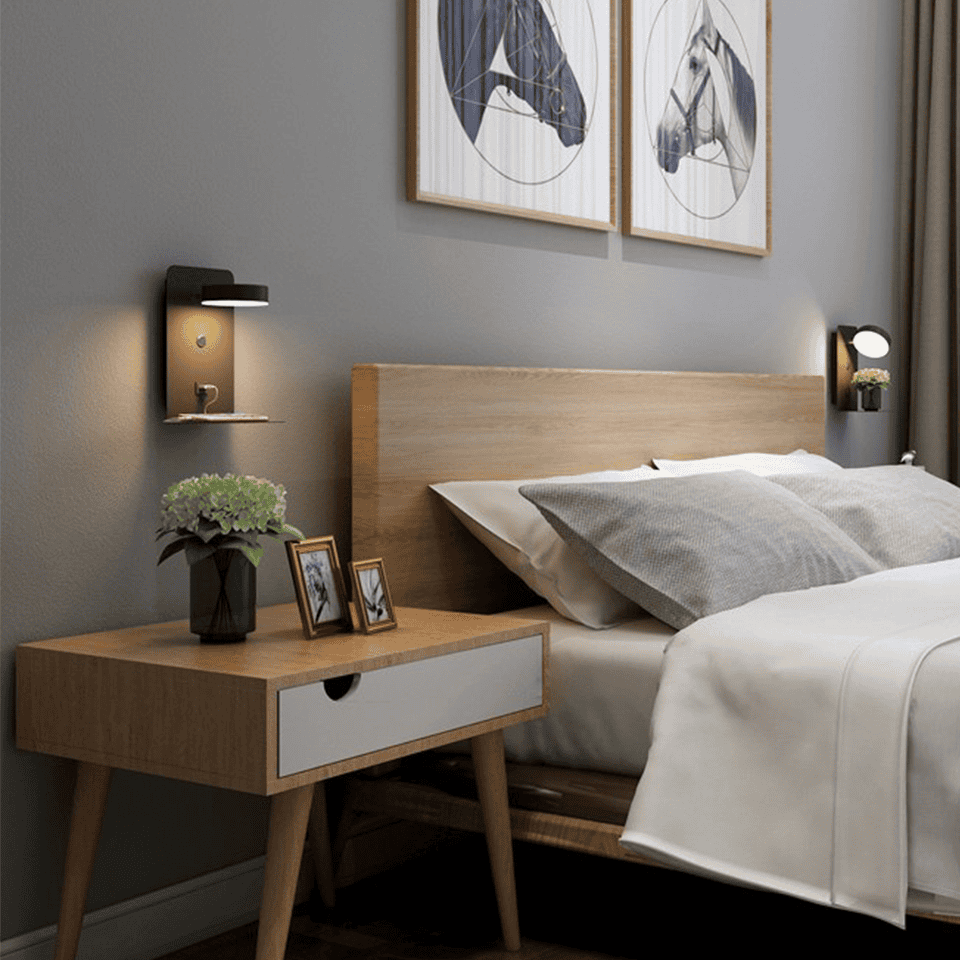 Scandinavian Bed Lighting with Warm Light Siopsrl