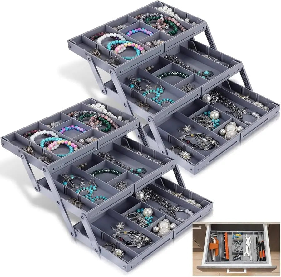 Siopsrl| 3-tier Smart Drawer Organizer – Makes optimal use of storage space