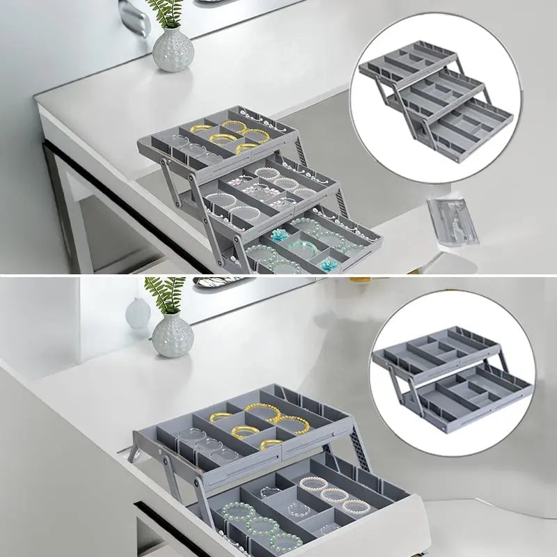 Siopsrl| 3-tier Smart Drawer Organizer – Makes optimal use of storage space