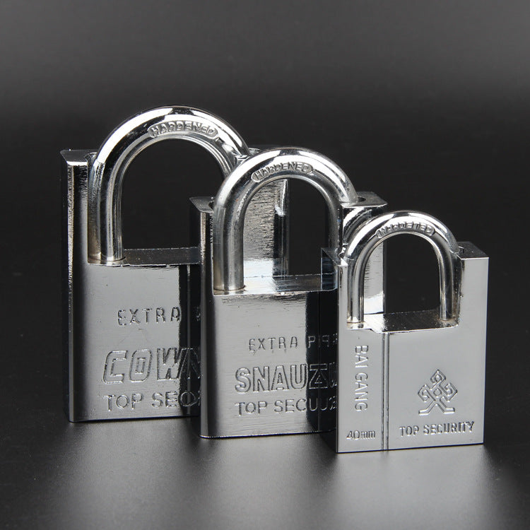 Heavy-Duty Chrome-Plated Hardened-Shackle Padlock Set Siopsrl