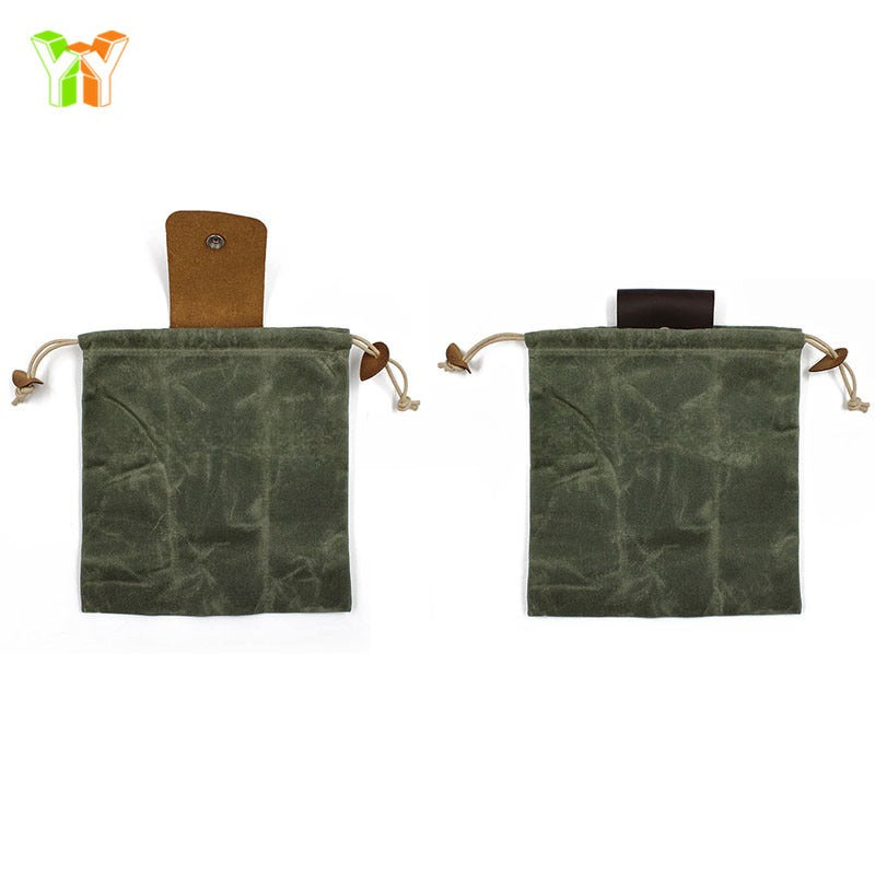 Siopsrl| Waxed Canvas Folding Foraging Bag with Durable Design