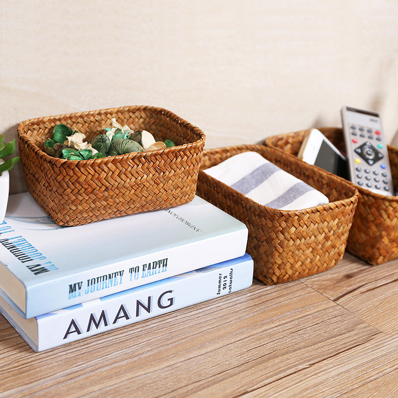 Handcrafted Natural Woven Storage Basket