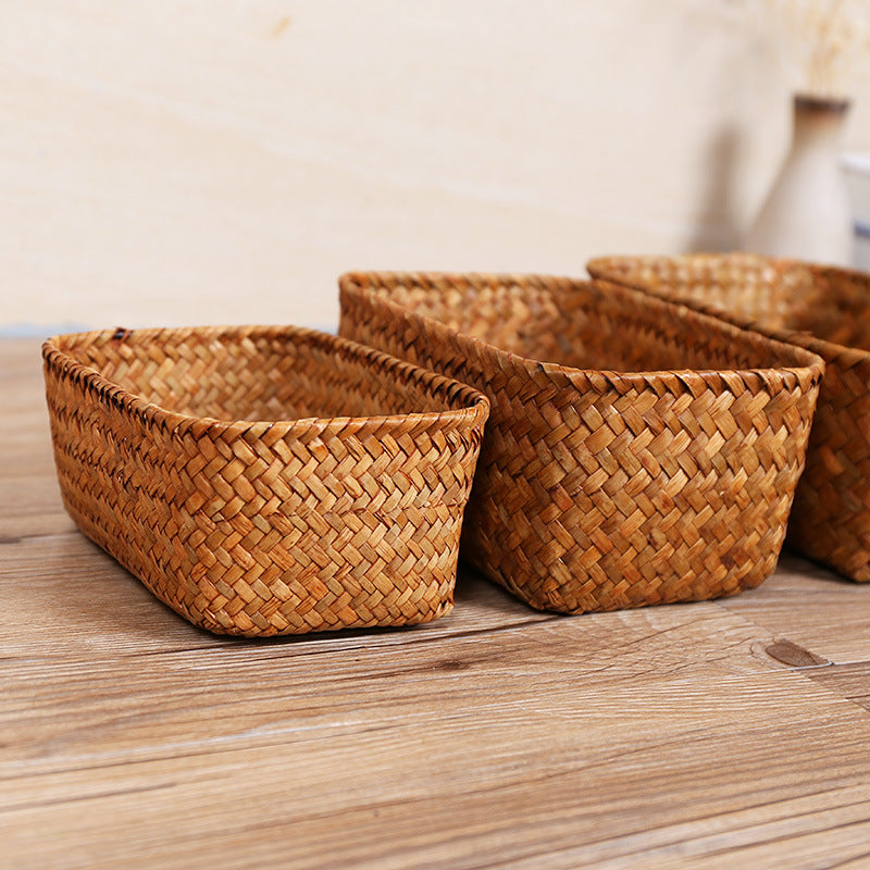 Handcrafted Natural Woven Storage Basket